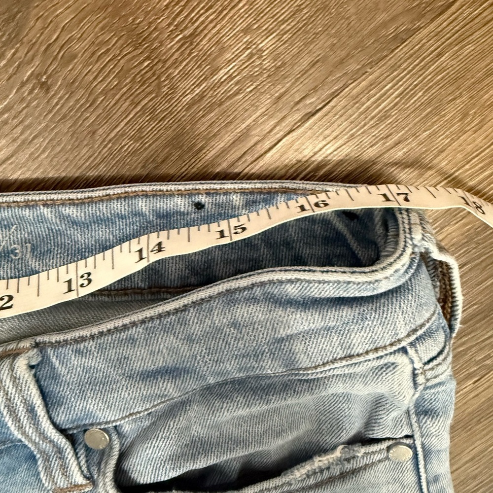 Liverpool Light Wash Wide Leg Frayed Hem Jeans - Picture 5 of 6